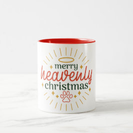 Vrolijk kerstfeest tweekleurige koffiemok