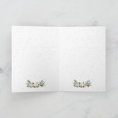 Vrolijk kerstfeest Typografie en kerstmis Feestdagen Kaart (Binnen)