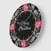 Vrolijk kerstfeest Typografie en kerstmis Grote Klok (Hoek)