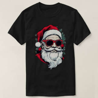 Vrolijk Kerstfeest Typografie Zwarte Mannen t-shir T-shirt