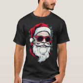Vrolijk Kerstfeest Typografie Zwarte Mannen t-shir T-shirt (Voorkant)