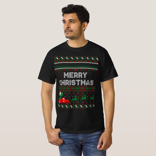 vrolijk kerstfeest Ugly KerstSweater T-shirt (Voorkant volledig)