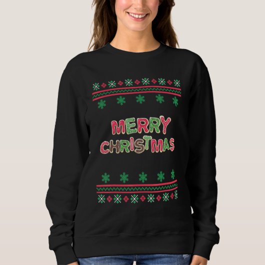 Vrolijk kerstfeest Ugly Sweater (Voorkant)