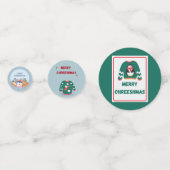 Vrolijk kerstfeest Ugly Sweater Angel Confetti (Voorkanten)