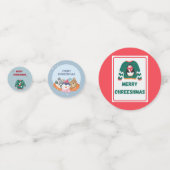 Vrolijk kerstfeest Ugly Sweater Angel Confetti (Achterkanten)