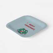 Vrolijk kerstfeest Ugly Sweater Angel Papieren Bordje (Gebogen)