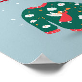 Vrolijk kerstfeest Ugly Sweater Angel Poster (Hoek)