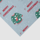 Vrolijk kerstfeest Ugly Sweater Angel Tissuepapier (Detail)