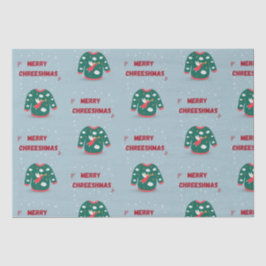 Vrolijk kerstfeest Ugly Sweater Angel Tissuepapier