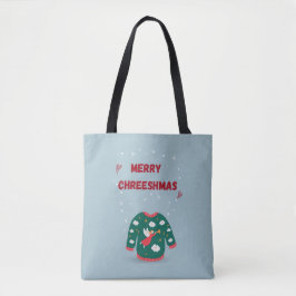 Vrolijk kerstfeest Ugly Sweater Angel Tote Bag
