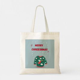 Vrolijk kerstfeest Ugly Sweater Angel Tote Bag