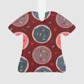 Vrolijk kerstfeest Ugly Sweater Cookies Name Ornament (achterkant)