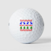 Vrolijk kerstfeest Ugly Sweater Golfballen (Voorkant)
