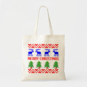 Vrolijk kerstfeest Ugly Sweater Tote Bag (Voorkant)
