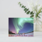 Vrolijk kerstfeest uit Alaska Feestdagenkaart (Staand voorkant)