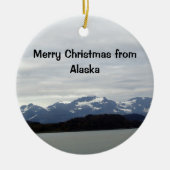 Vrolijk kerstfeest uit Alaska Keramisch Ornament (Voorkant)