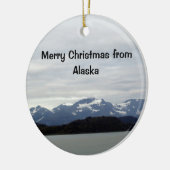 Vrolijk kerstfeest uit Alaska Keramisch Ornament (Links)