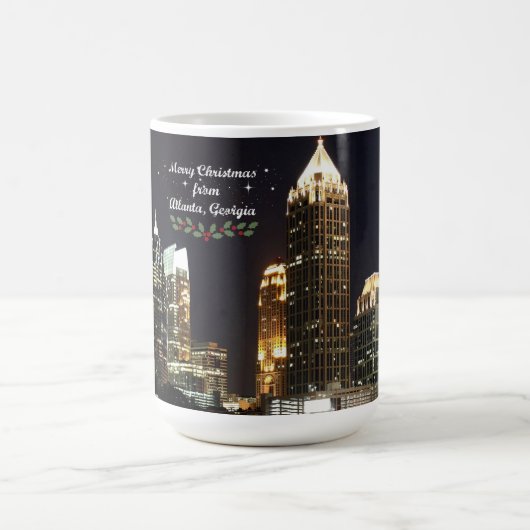 Vrolijk kerstfeest uit Atlanta, Georgia Koffiemok (Center)