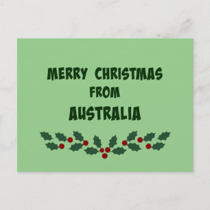 Vrolijk kerstfeest uit Australië Feestdagenkaart