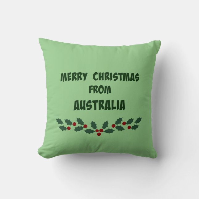 Vrolijk kerstfeest uit Australië Kussen (Voorkant)