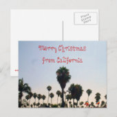 VROLIJK KERSTFEEST UIT CALIFORNIË BRIEFKAART (Voorkant / Achterkant)