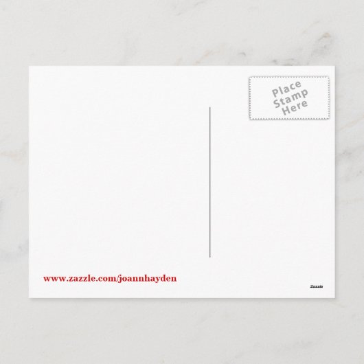 VROLIJK KERSTFEEST UIT CALIFORNIË BRIEFKAART (Achterkant)