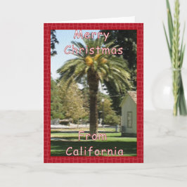 Vrolijk kerstfeest uit Californië Feestdagen Kaart