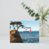 Vrolijk kerstfeest uit Californië Feestdagenkaart (Staand voorkant)