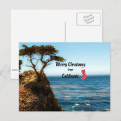 Vrolijk kerstfeest uit Californië Feestdagenkaart (Voorkant / Achterkant)