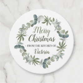 Vrolijk kerstfeest uit de keuken van bedankjes labels