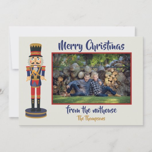 Vrolijk kerstfeest uit de nuchtere, grappige Nutcr (Voorkant)