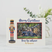 Vrolijk kerstfeest uit de nuchtere, grappige Nutcr (Staand voorkant)