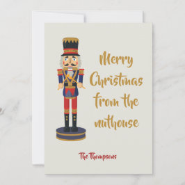 Vrolijk kerstfeest uit de nuchtere, grappige Nutcr