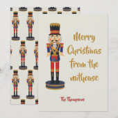 Vrolijk kerstfeest uit de nuchtere, grappige Nutcr (Voorkant / Achterkant)