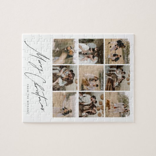 Vrolijk kerstfeest uit de Wilsons puzzel Legpuzzel (Horizontaal)