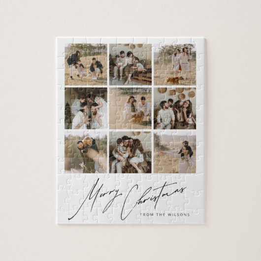 Vrolijk kerstfeest uit de Wilsons puzzel Legpuzzel (Verticaal)