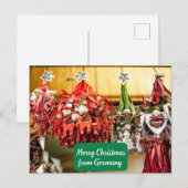 Vrolijk kerstfeest uit Duitsland - Duitse Ornament Feestdagenkaart (Voorkant / Achterkant)