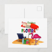Vrolijk kerstfeest uit Florida Briefkaart (Voorkant / Achterkant)