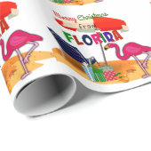 Vrolijk kerstfeest uit Florida Cadeaupapier (Rol Hoek)
