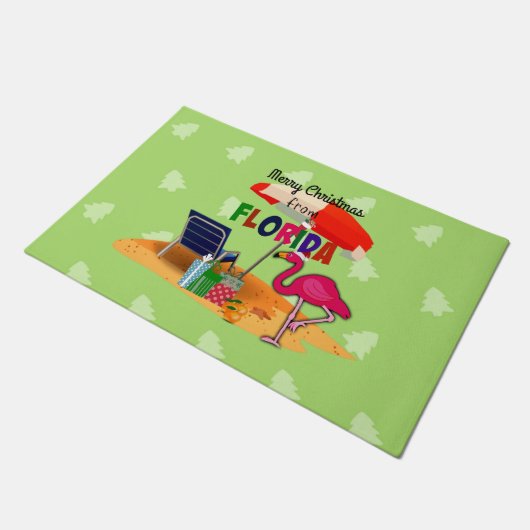 Vrolijk kerstfeest uit Florida Deurmat (Schuin)