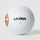 Vrolijk kerstfeest uit Florida Golfballen (Logo)
