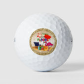 Vrolijk kerstfeest uit Florida Golfballen (Voorkant)