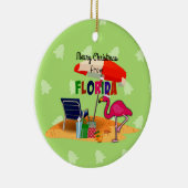 Vrolijk kerstfeest uit Florida Keramisch Ornament (Rechts)