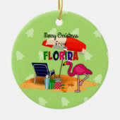 Vrolijk kerstfeest uit Florida Keramisch Ornament (Voorkant)