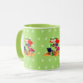 Vrolijk kerstfeest uit Florida, kleurrijk design Mok (Voorkant links)