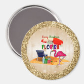 Vrolijk kerstfeest uit Florida Magneet (Voorkant / Achterkant)