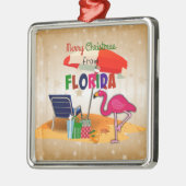 Vrolijk kerstfeest uit Florida Metalen Ornament (Links)