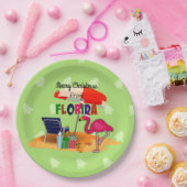 Vrolijk kerstfeest uit Florida Papieren Bordje (Feest)