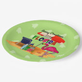 Vrolijk kerstfeest uit Florida Papieren Bordje (Gekanteld)