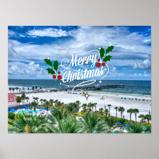 Vrolijk kerstfeest uit Florida Poster (Voorkant)